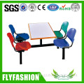High quality fireproofboard restaurant table and chairs for school restaurant